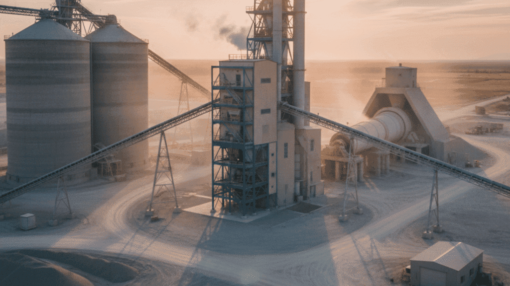 bag house in a cement plant