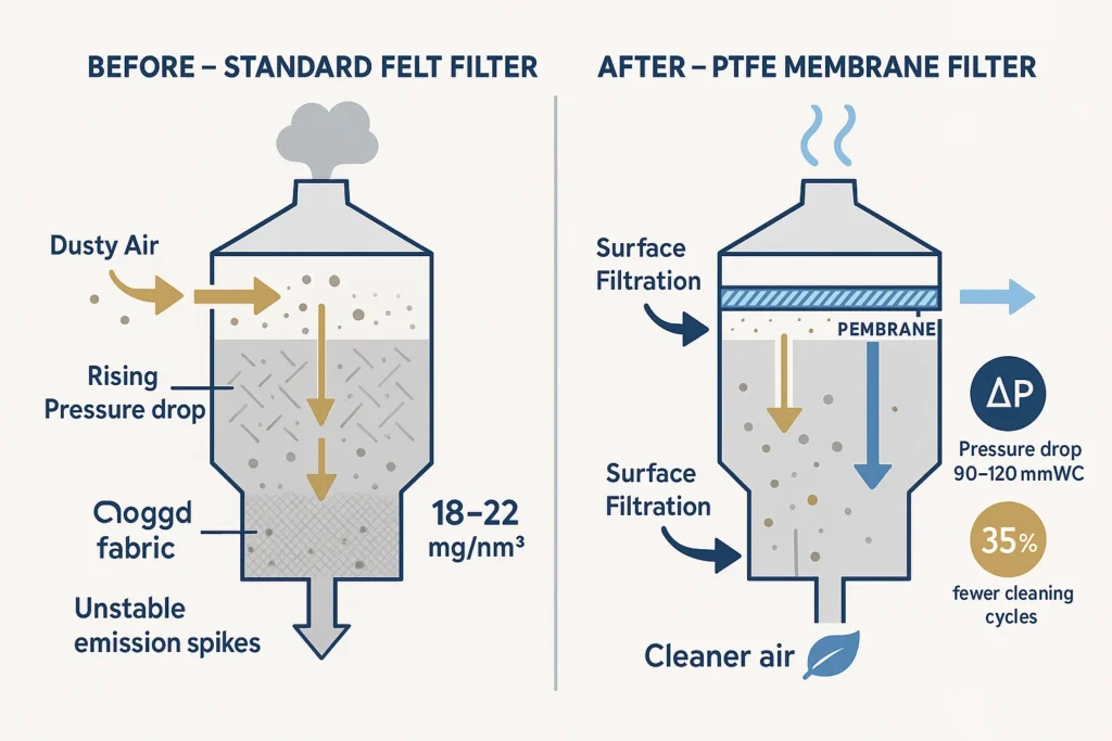 PTFE Filter Bags